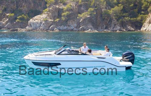 Quicksilver Activ 755 Cruiser tekniske specifikationer 